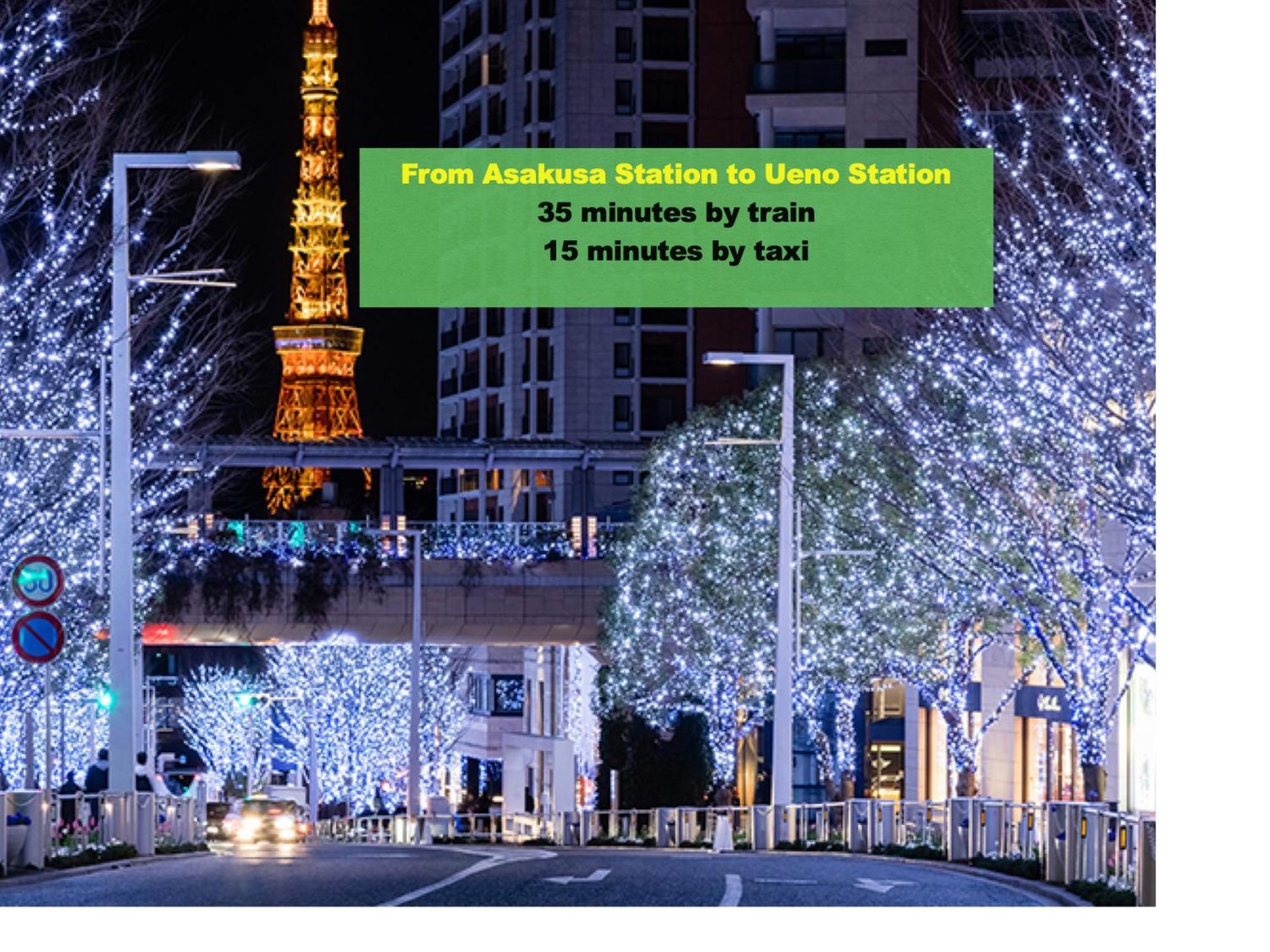 Апартаменты 浅草寺3分 浅草駅6分 寝室+リビング2-4人 スカイツリービュー 駅近 成田空港&羽田空港直通 Токио Экстерьер фото